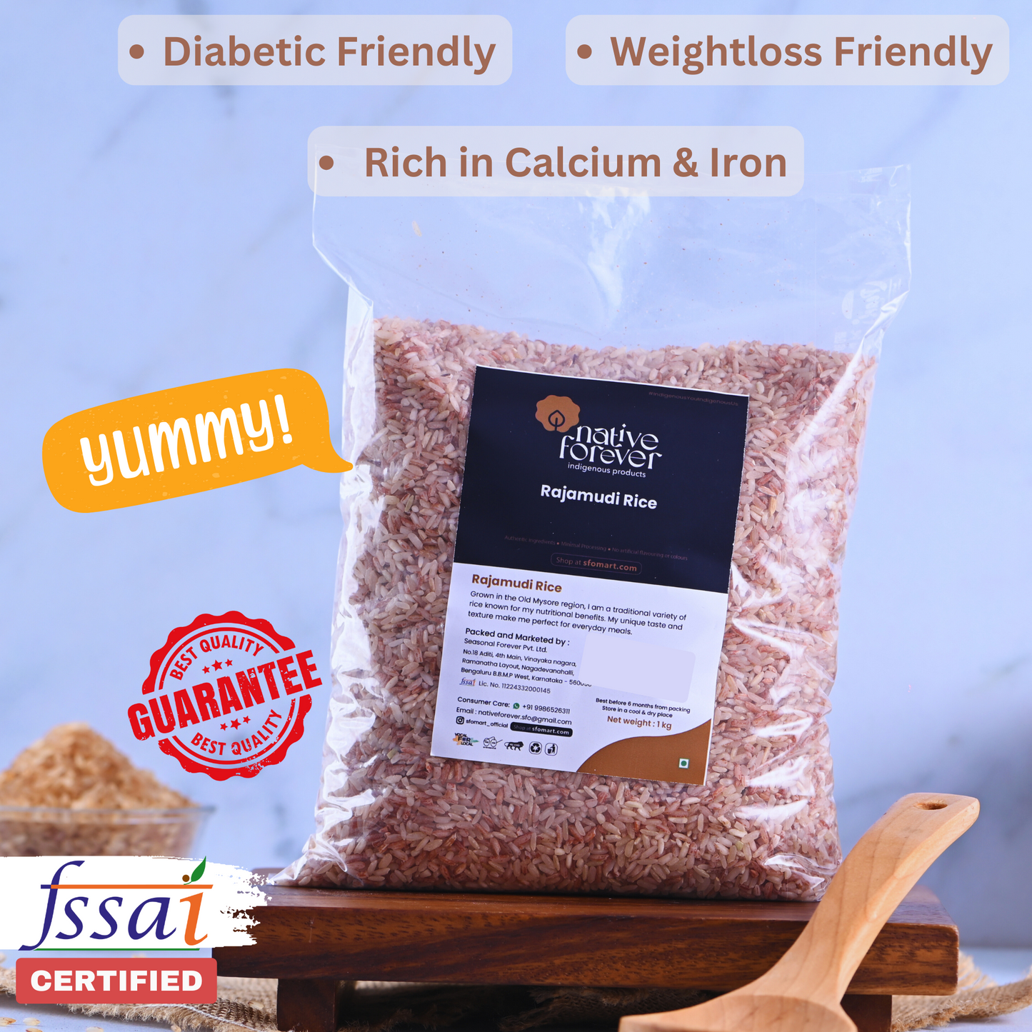 Rajamudi Red Rice 5.4Kg ( Free cane syrup 240g)