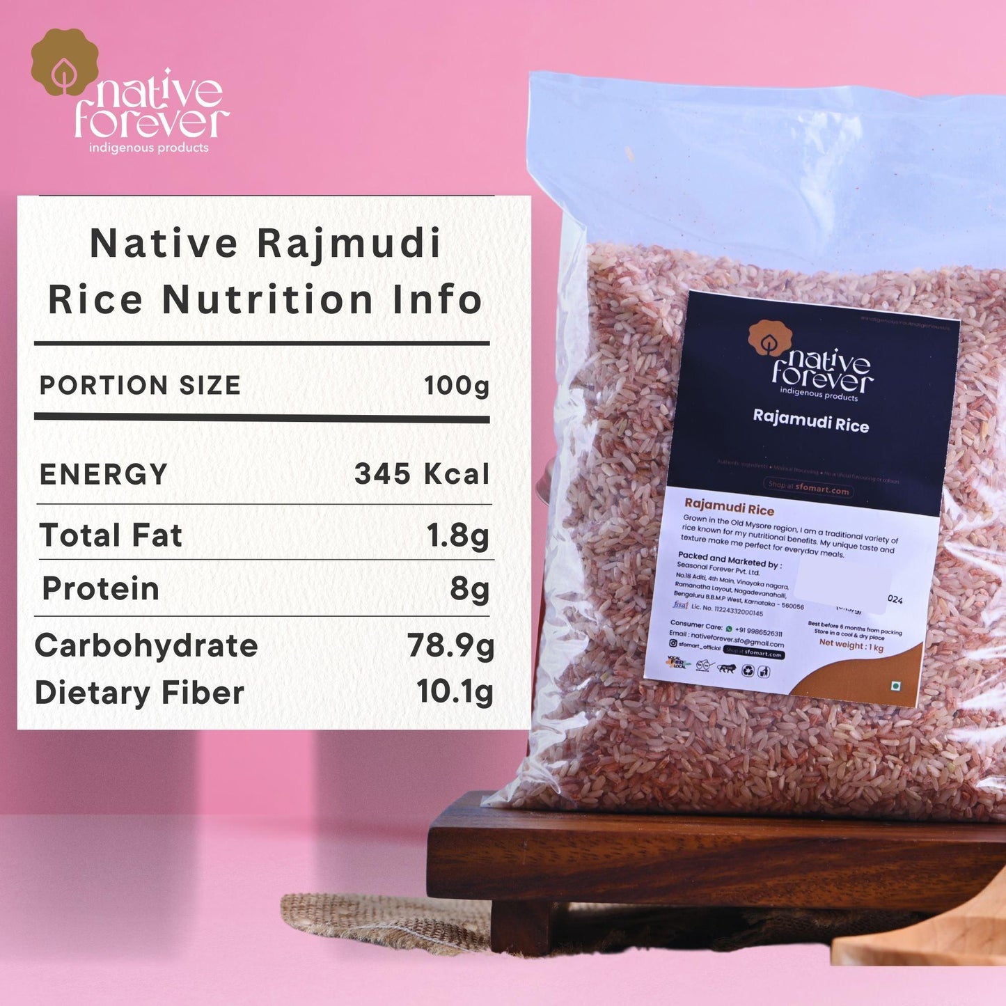 Native Rajamudi Rice - NativeForever