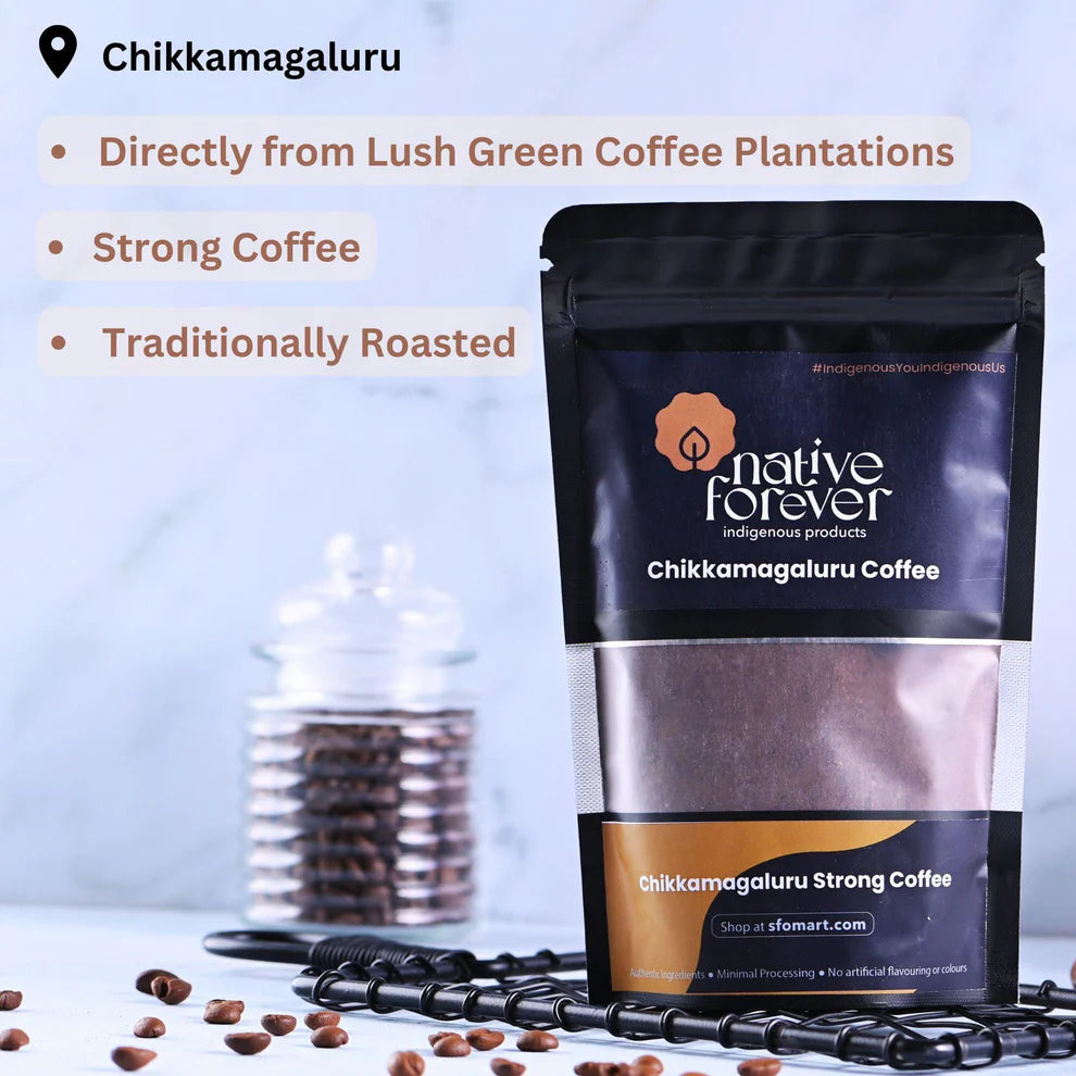 Chikkamagaluru Strong Coffee Powder + Indian Coffee Filter