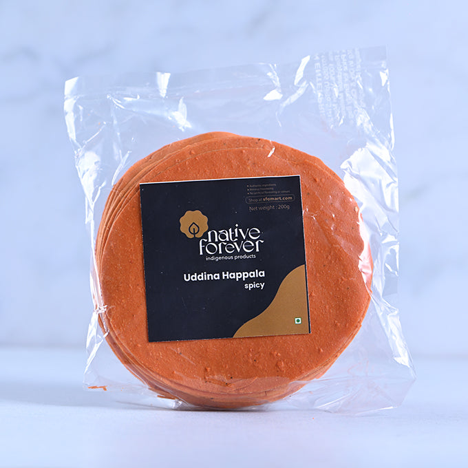 Uddina Happala Spicy(Urad Dal Papad) - NativeForever