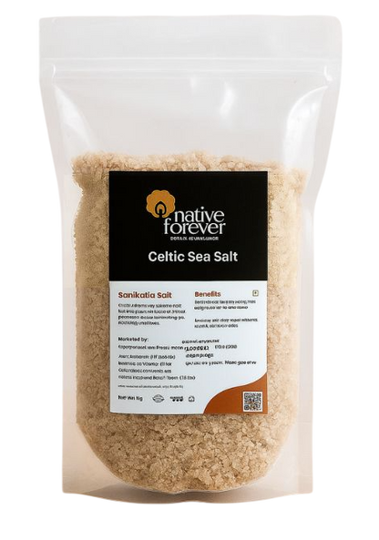 Celtic Sea Salt  | 33% lesser Sodium Unprocessed & Purely Organic, Rich in Minerals, No Additives | Perfect for Cooking, Seasoning & Health Benefits I From Sanikatta