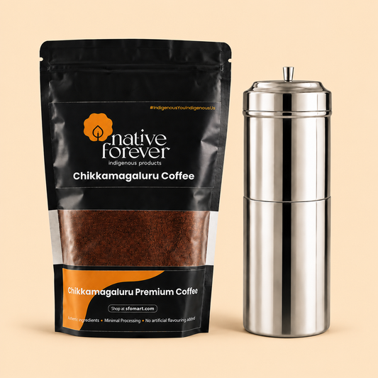 Premium Coffee Powder (250 gm) + Indian Coffee Filter