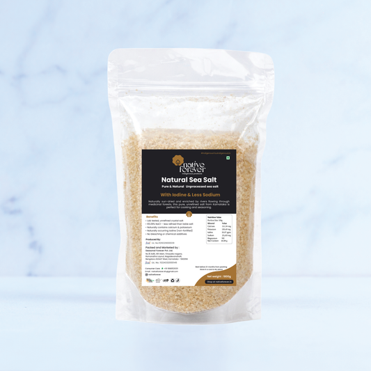 Natural  Sea Salt  | Mineral Rich, Unprocessed & Organic | Perfect for Cooking, Seasoning & Health Benefits