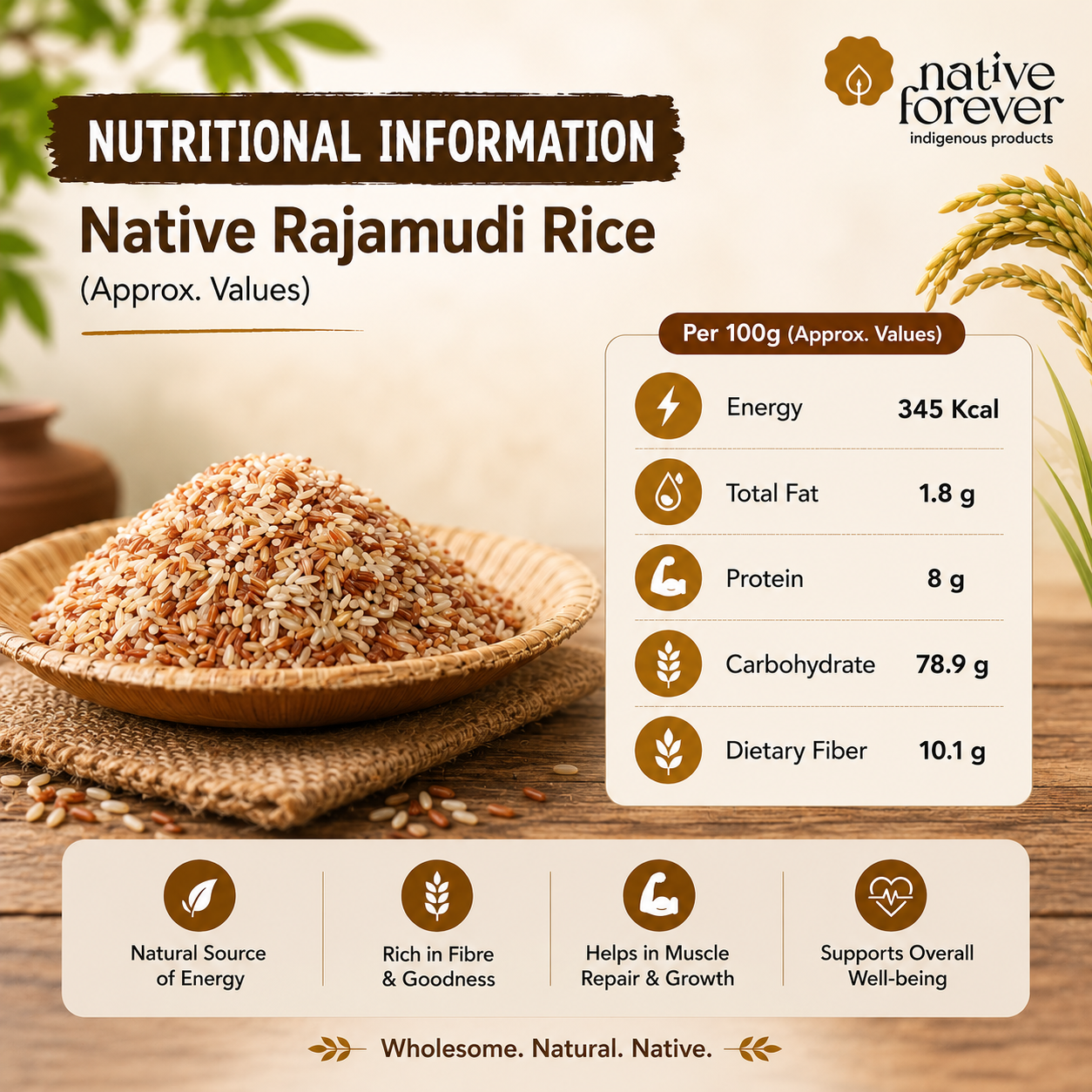 Native Rajamudi Red Rice