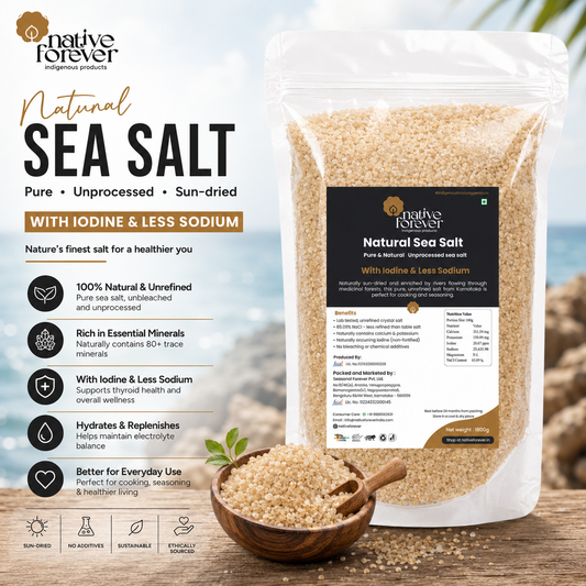Natural  Sea Salt  | Mineral Rich, Unprocessed & Organic