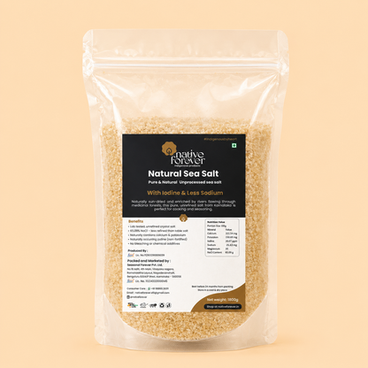 Natural  Sea Salt  | Mineral Rich, Unprocessed & Organic