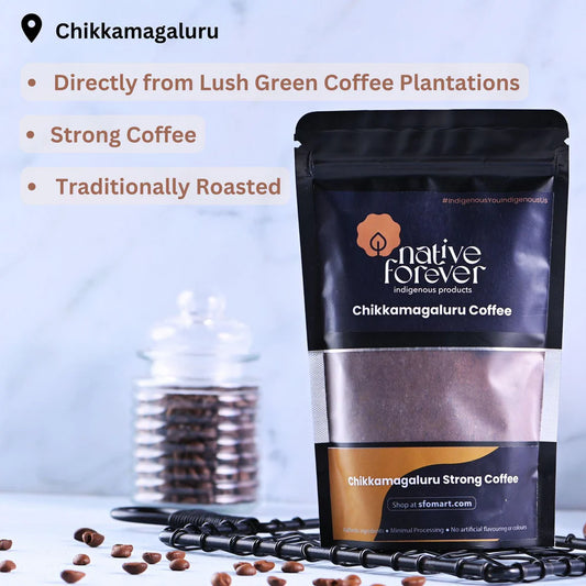 Chikkamagaluru Strong Coffee Powder + Indian Coffee Filter