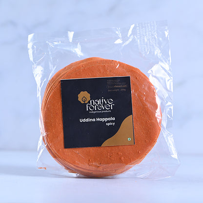 Uddina Happala Spicy(Urad Dal Papad) - NativeForever