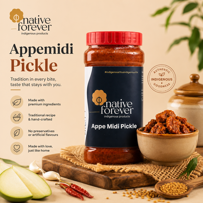 Native Rajamudi Red Rice 1.8 kg & Appemidi Pickle 250gm